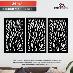 WL018  3 Panel Trees Flora Wall Art